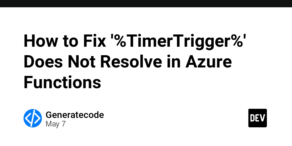 Solucionando o Erro 'TimerTrigger não resolve' no Azure Functions