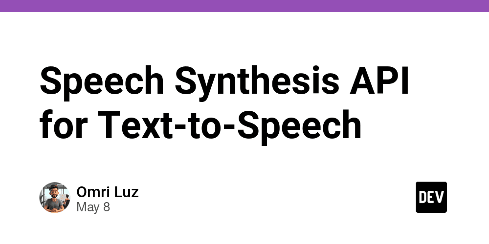 Speech Synthesis API: Dando Voz à Web
