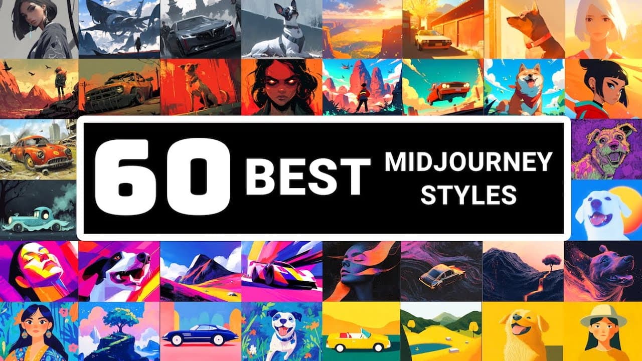 Explore 60 Estilos Midjourney para Transformar suas Imagens e Vídeos com Inteligência Artificial