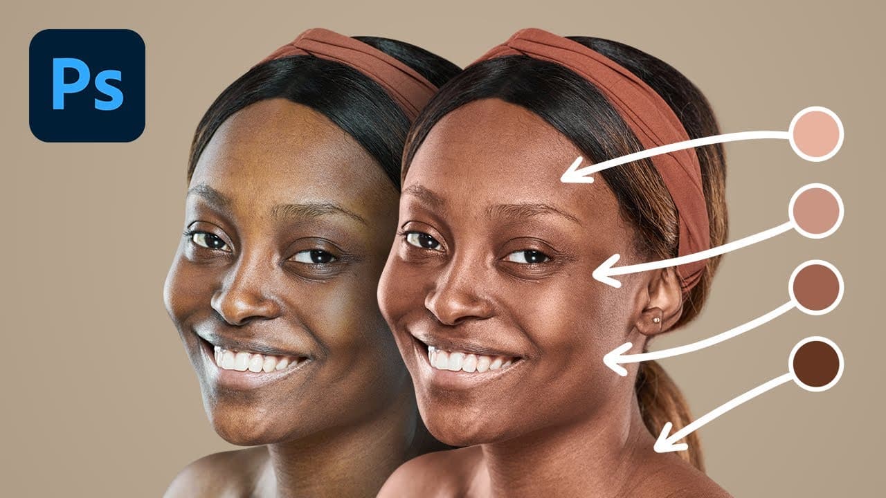 Correção de Tom de Pele no Photoshop: Com e Sem Plugins — Guia Completo