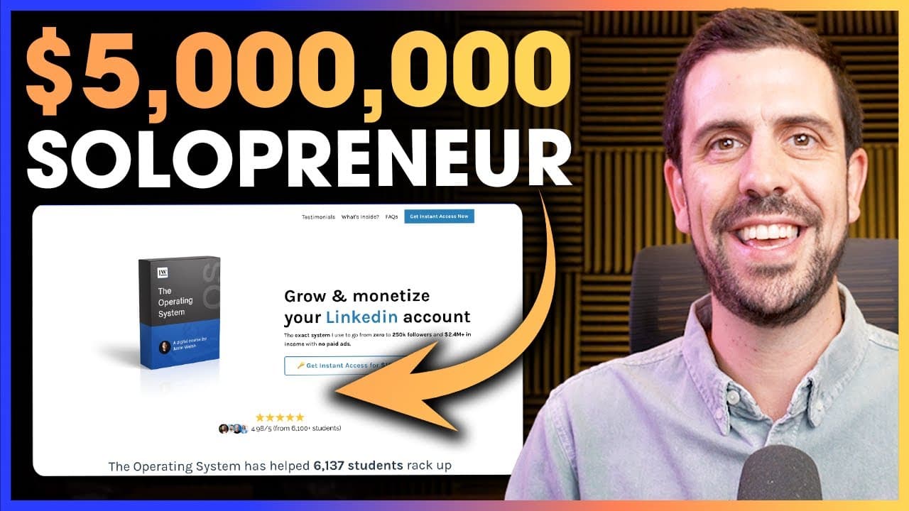 De Executivo de Vendas a Solopreneur Milionário: A Jornada No-Code de Justin Welsh