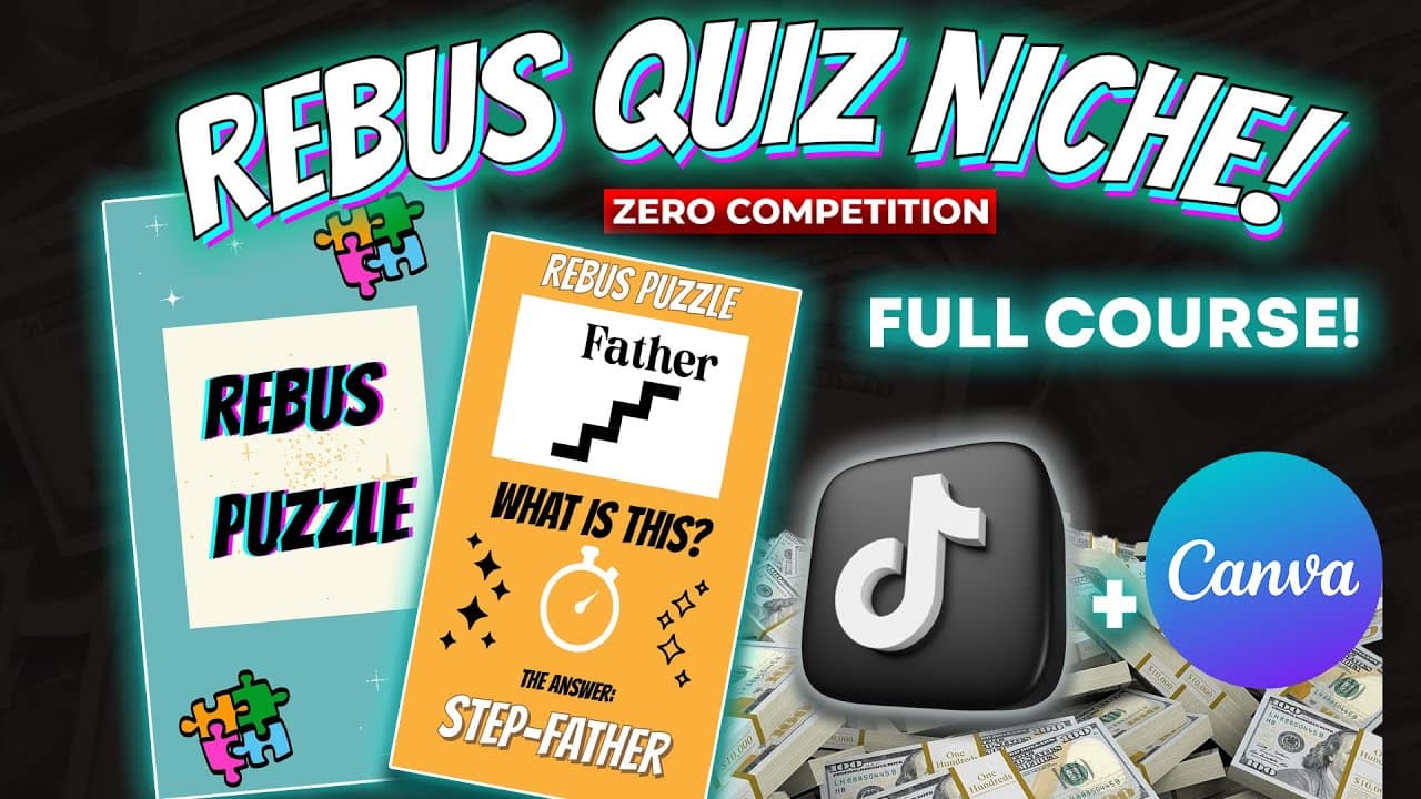 Rebus Puzzles: O Nicho Viral Secreto para Crescer no TikTok e YouTube