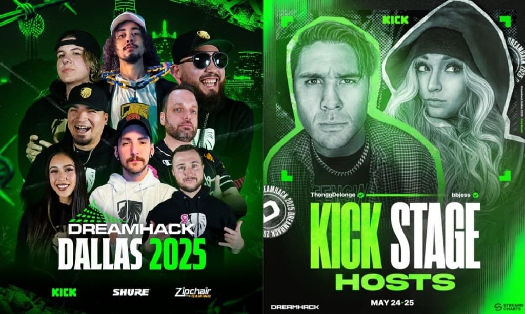 Kick Anuncia Programação Estelar para o DreamHack Dallas 2025: Uma Nova Era para Criadores e Fãs