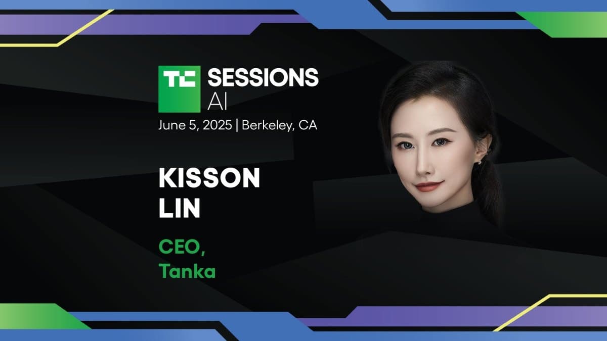 Kisson Lin, CEO da Tanka, confirmada no TechCrunch Sessions: AI para debater o futuro das startups nativas de IA