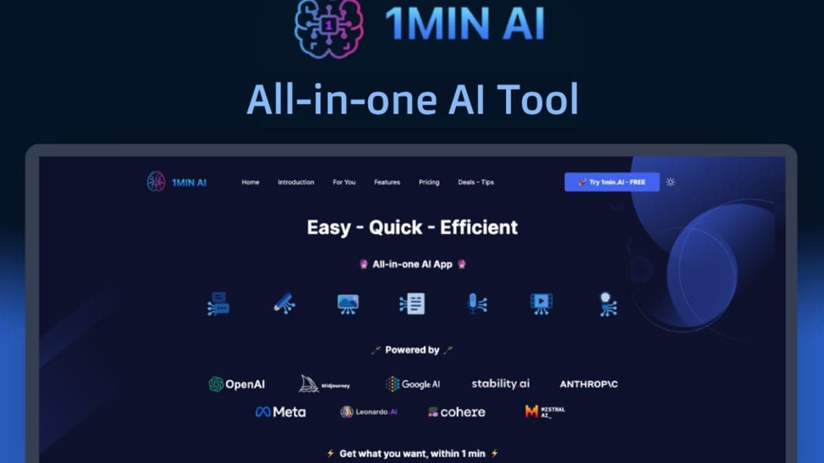 1minAI: Uma Revolução na Utilização de Inteligência Artificial com Acesso Vitalício em Oferta