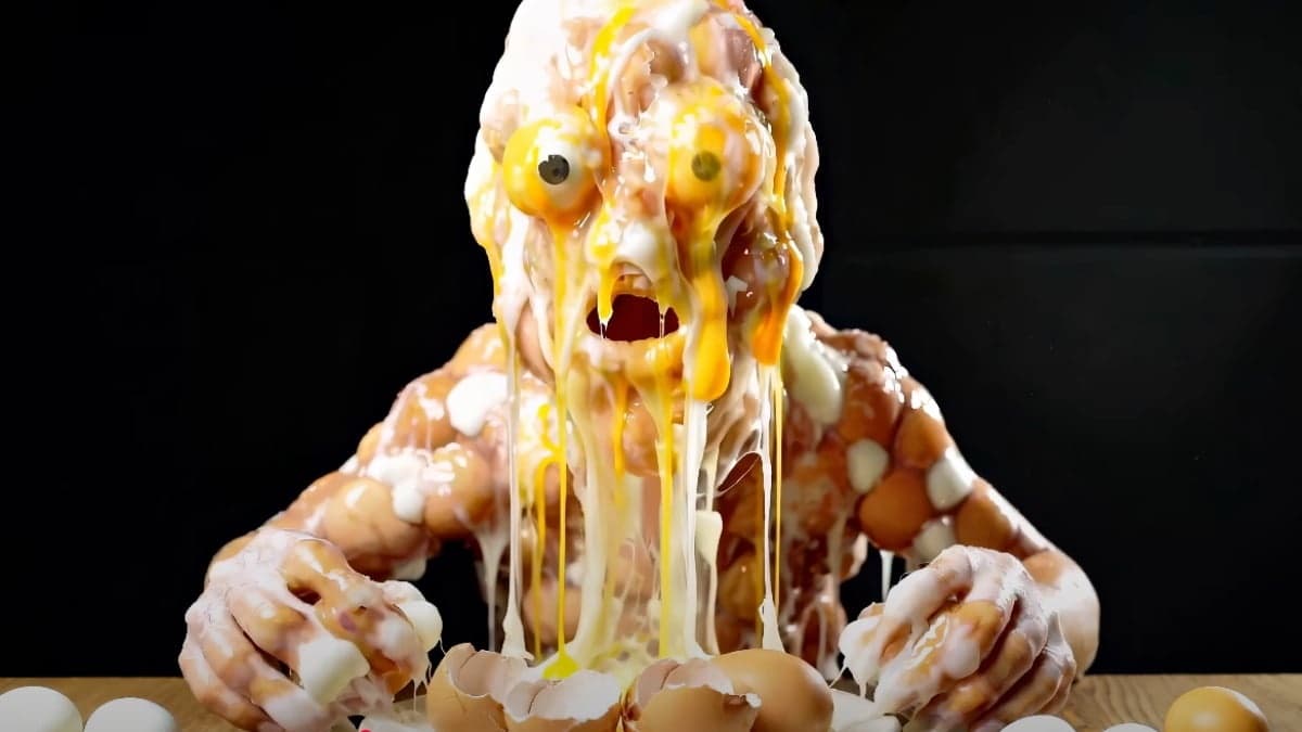 Inteligência Artificial e o Pesadelo Culinário: "Você é o que Você Come" Ganha Vida em Vídeo Viral