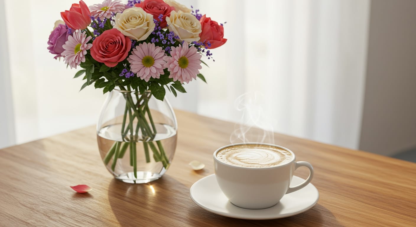 Bom Dia com Café e Flores: Cultive a Leveza em Sua Manhã