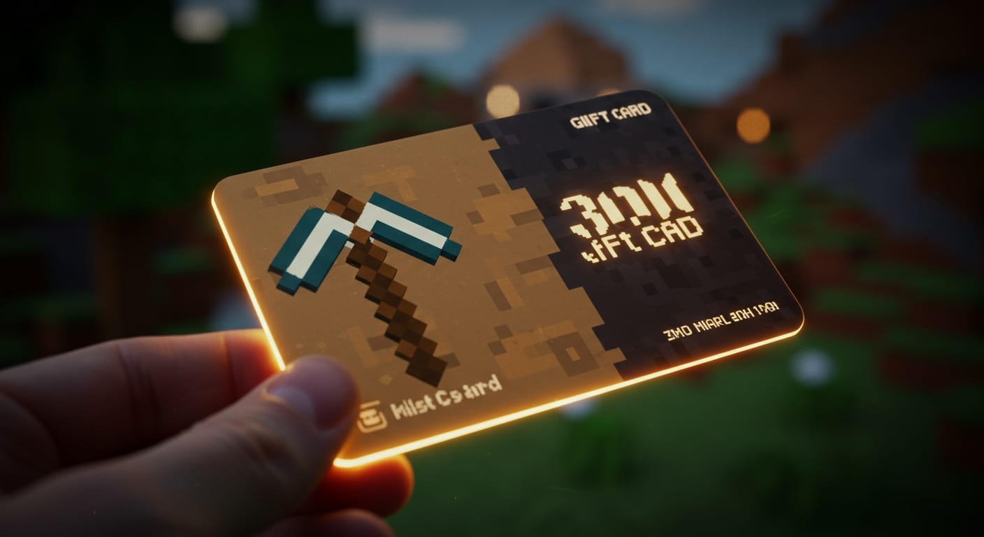 Desvende o Universo Minecraft com um Cartão Presente!