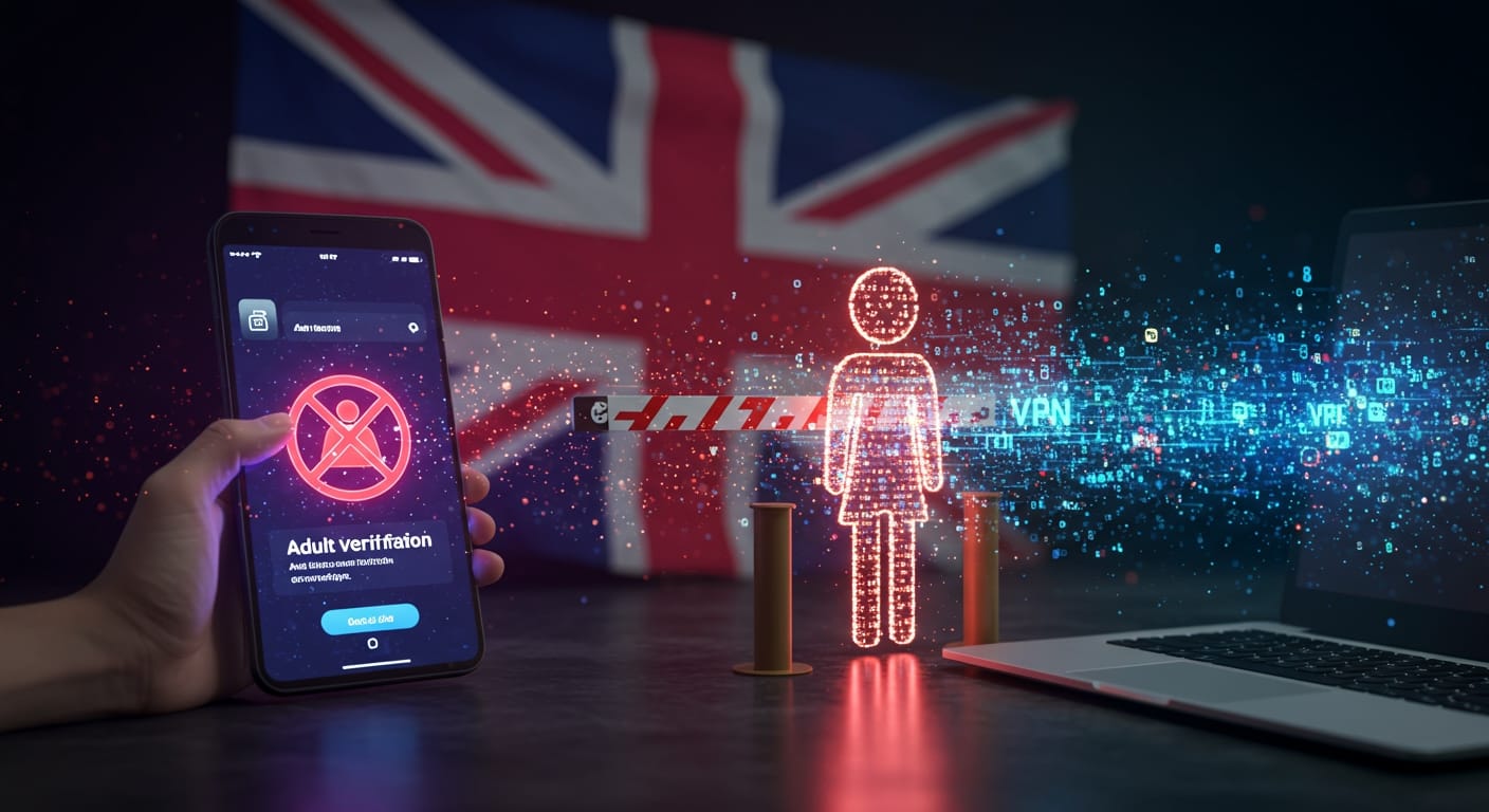 Revolução Digital no Reino Unido: Tráfego de Sites Adultos Despenca