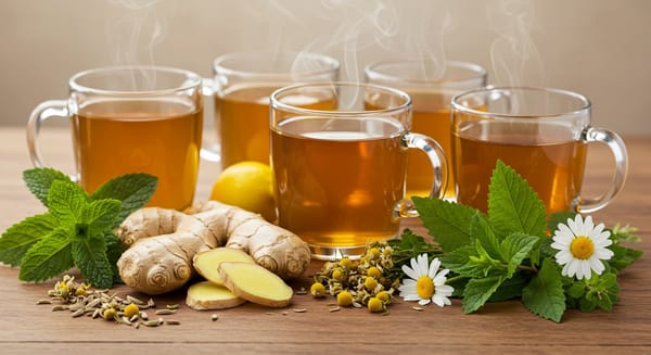 6 Tipos de Chás para Melhorar a Digestão e o Bem-Estar.