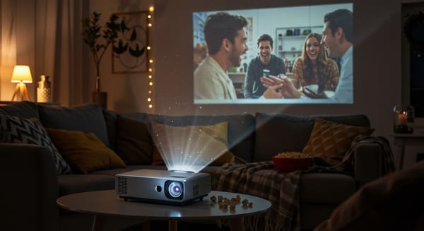 7 Projetores Portáteis para Suas Noites de Cinema em Casa.