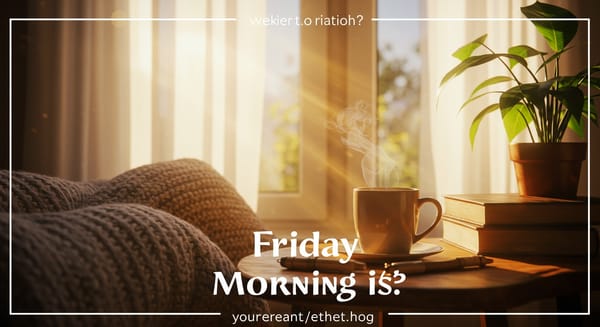 Imagem de Bom Dia Sexta Feira: Inspire e Celebre a Chegada do Fim de Semana!