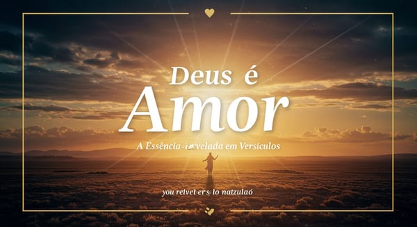 Deus é Amor: A Essência Revelada em Versículos
