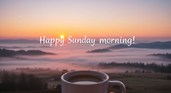 Feliz Domingo, Bom Dia: Mensagens Inspiradoras para Começar a Semana com Leveza