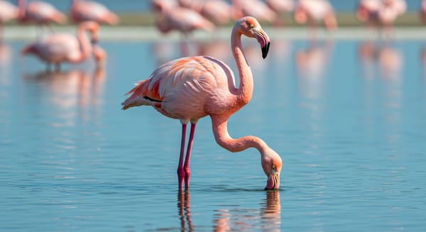 Por Que os Flamingos São Rosas? A Dieta que Muda a Cor.