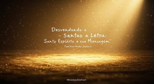 Desvendando a Letra: Santo Espírito e Sua Mensagem