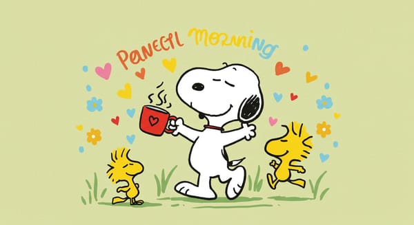 Snoopy Bom Dia