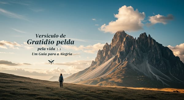 Versículo de Gratidão pela Vida: Um Guia para a Alegria