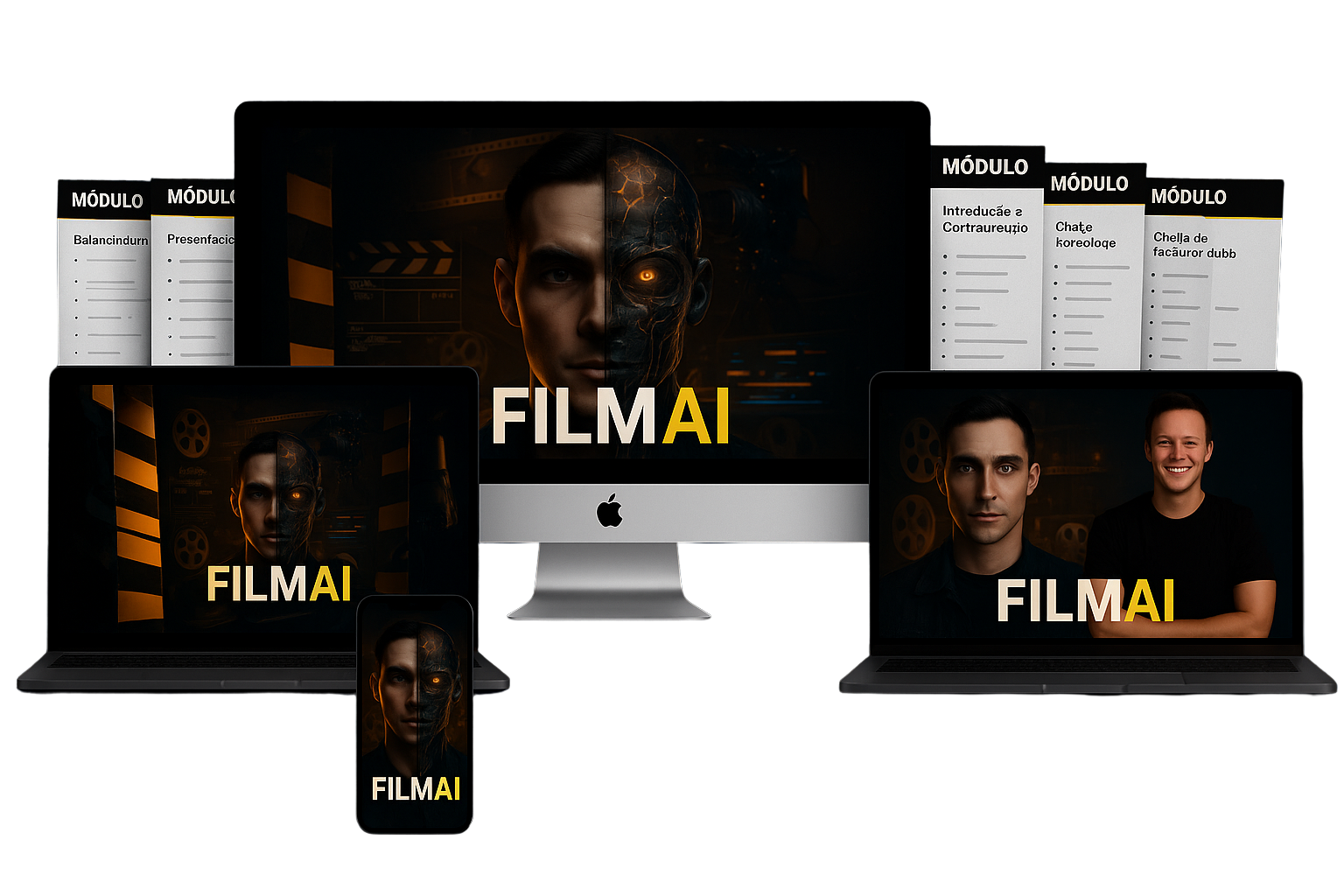 Mockup do Curso FilmAI